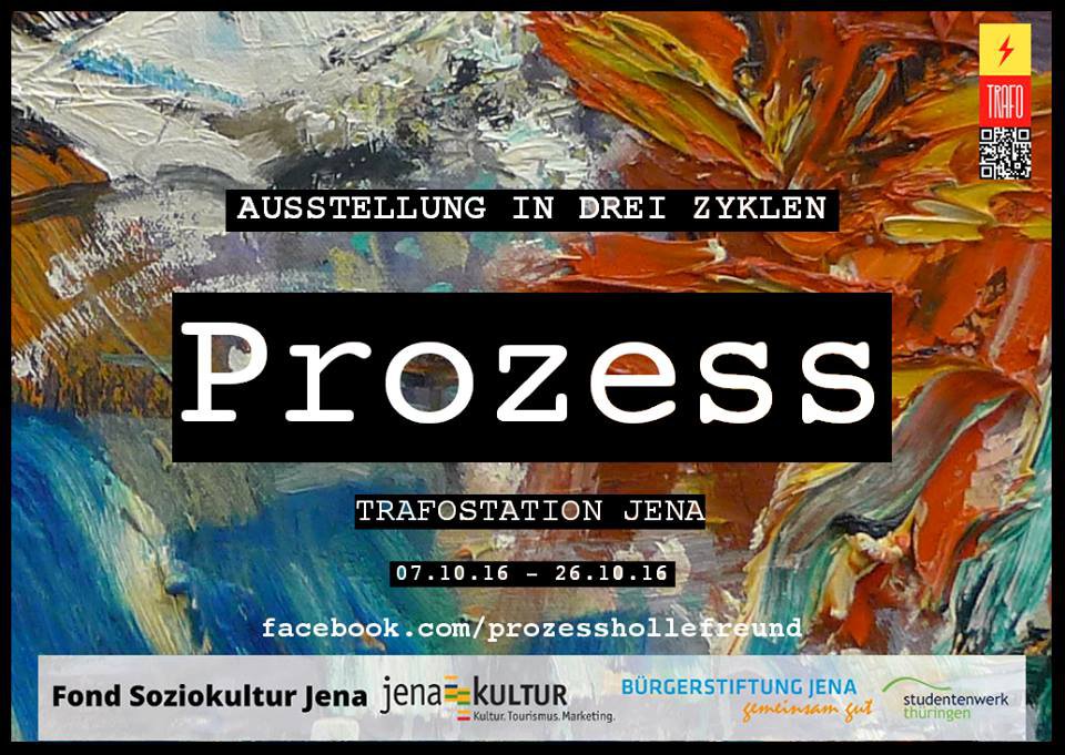 Plakat zur Ausstellung "Prozess"